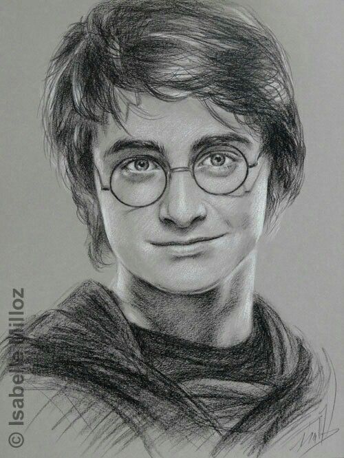 500x665 Tonal Harry Potter Art - Harry Potter Sketch