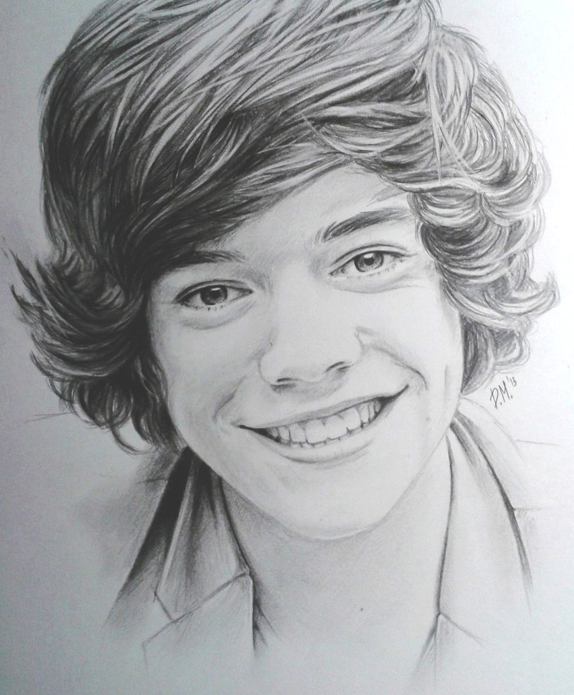 Harry Styles Sketch at PaintingValley.com | Explore collection of Harry ...