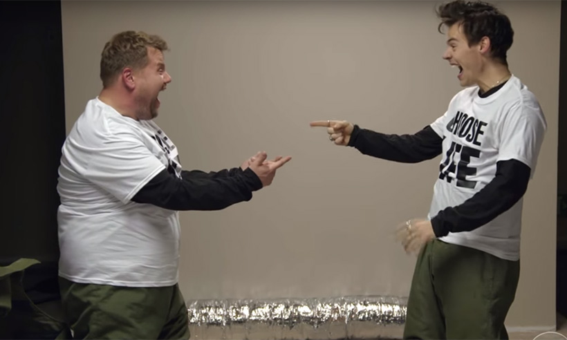 820x492 Harry Styles Shows His Funny Side With Hilarious Sketch With James - Harry Styles Sketch