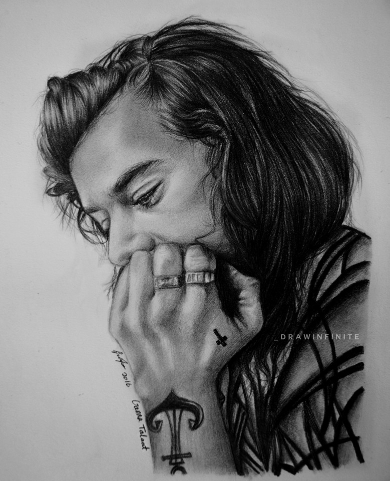 779x960 Portrait Of Harry Styles By Ganna On Stars Portraits - Harry Styles Sketch