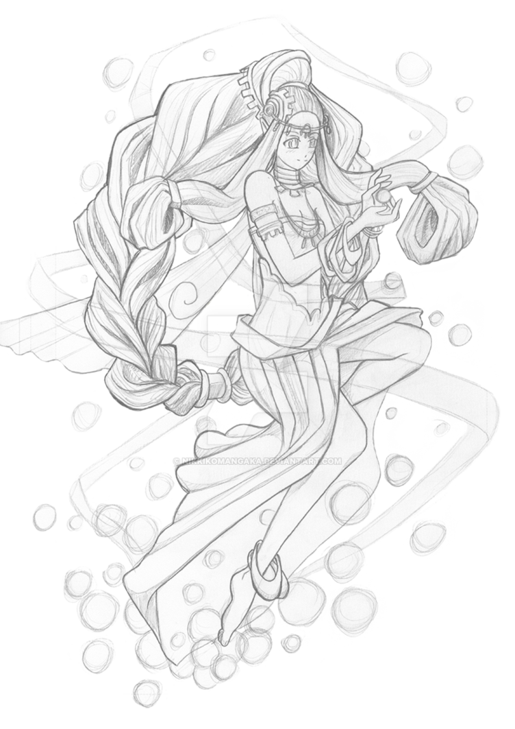 752x1063 Harvest Goddess For Wii Sketch By Nikkikomangaka - Harvest Sketch