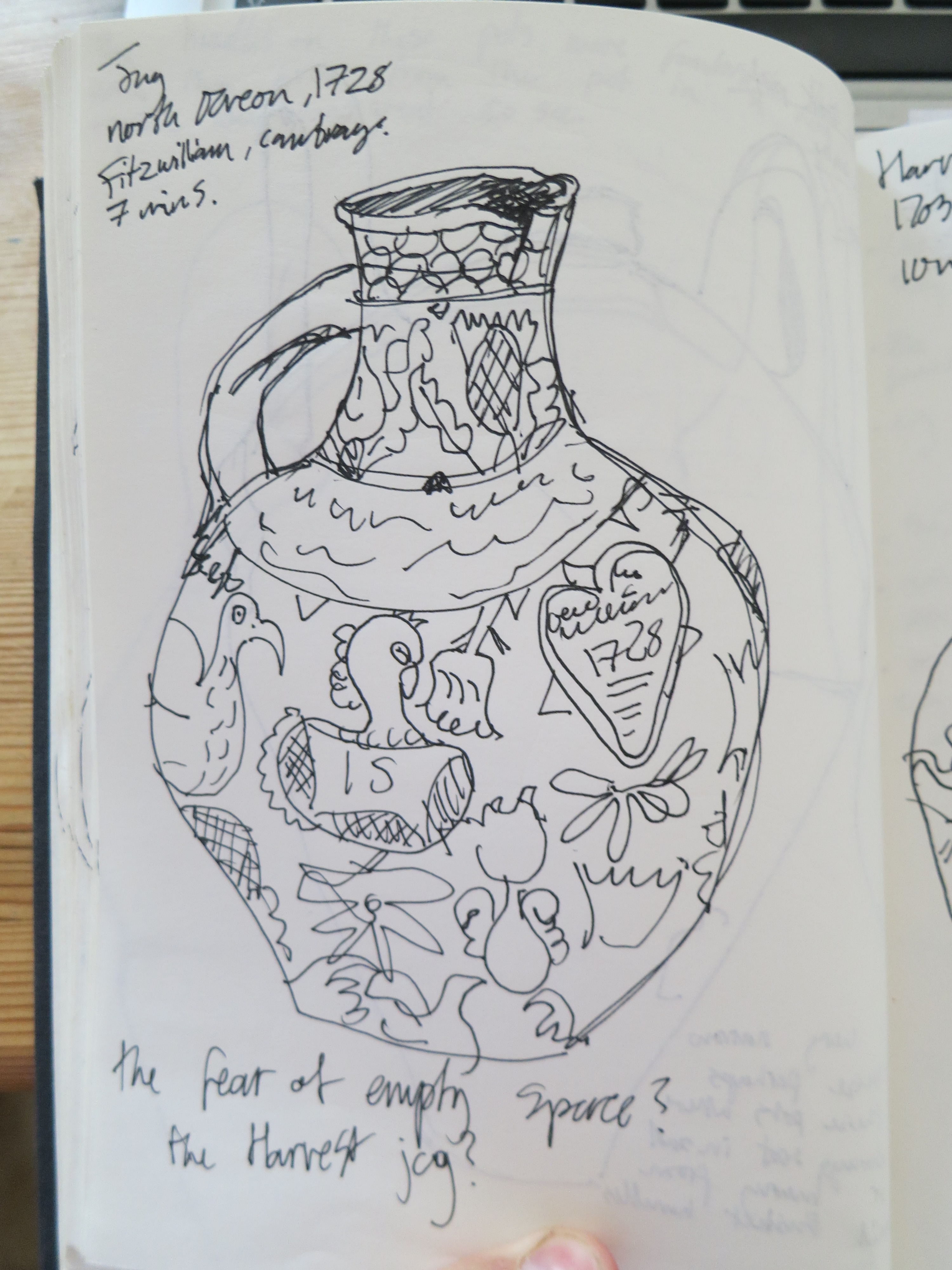 3000x4000 Harvest Jug Sketch 1 Jack Welbourne Ceramics - Harvest Sketch
