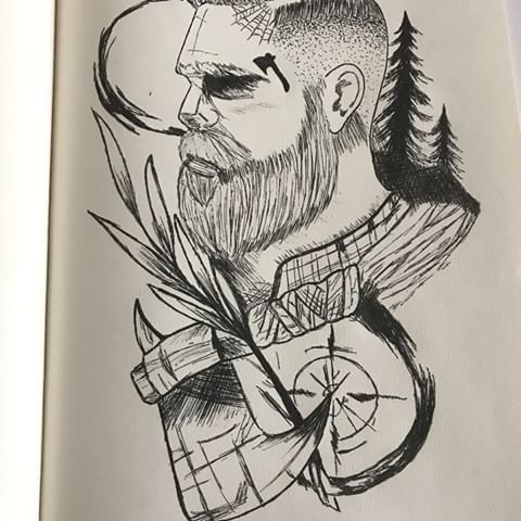 480x480 Hatchetman Instagram - Hatchet Man Sketch