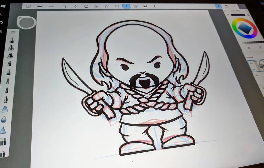 1080x691 Hatchetmen - Hatchet Man Sketch