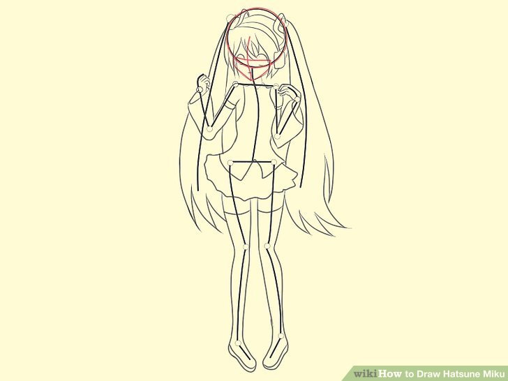 728x546 How To Draw Hatsune Miku (With Pictures) - Hatsune Miku Sketch