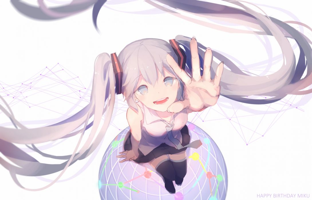 1090x700 Konachan Com - Hatsune Miku Sketch