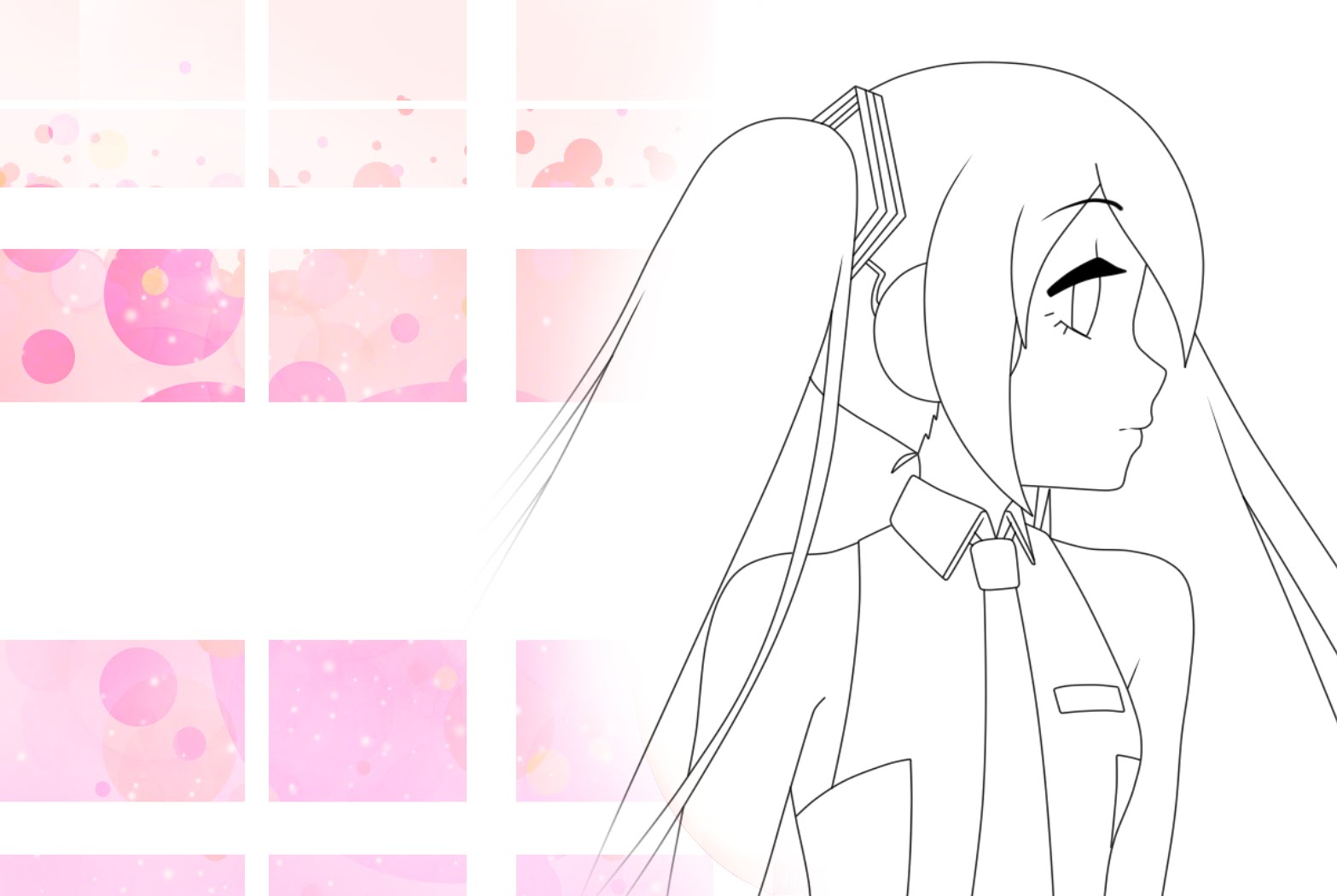 1567x1051 Hatsune Miku - Hatsune Miku Sketch