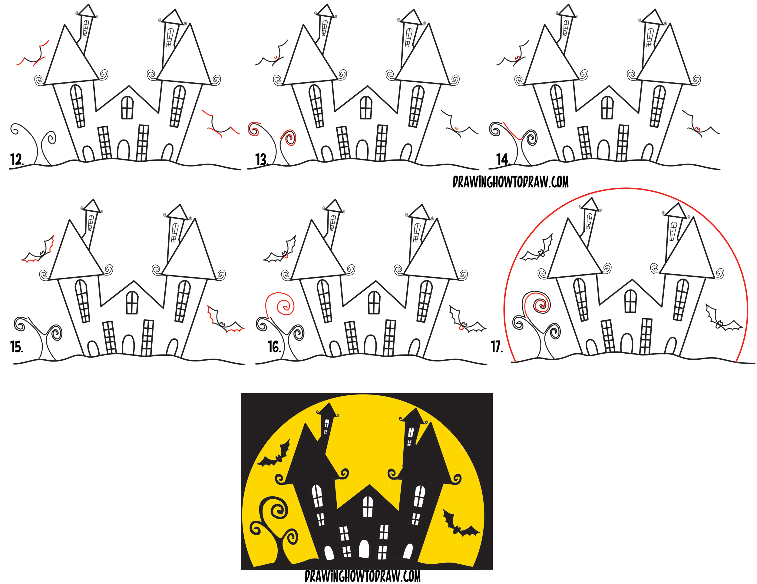 2500x1929 Haunted House Drawing For Kids Collection Of Kids Drawing Of A - Haunted House Sketch