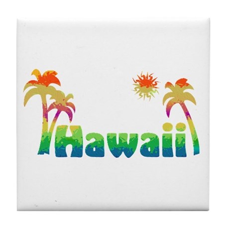 460x460 Hawaii (Sketch) Tile Coaster By Babylaughs - Hawaii Sketch