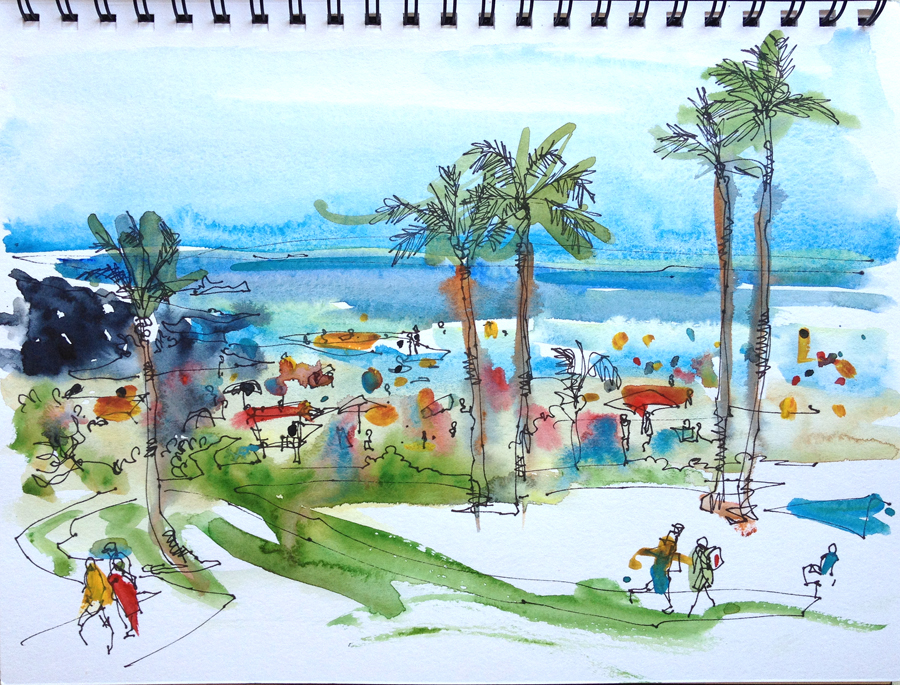 900x685 Big Island, Hawaii, The Classic Hawaiian Side Sketch Away - Hawaii Sketch