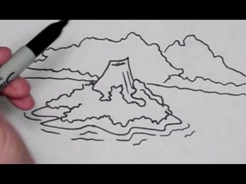 480x360 How To Draw An Island - Hawaiian Islands Sketch
