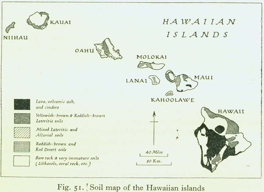 840x613 Pacific Islands 1943 1945 - Hawaiian Islands Sketch