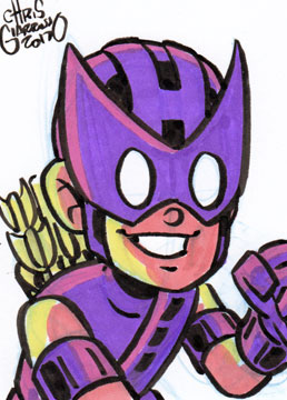 258x360 Hawkeye Archives Chris Giarrusso - Hawkeye Sketch
