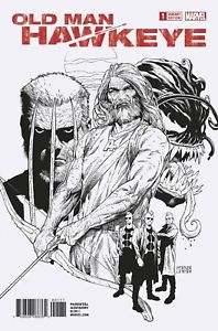 198x300 Old Man Hawkeye 1 Steve Mcniven Bampw Sketch 1100 Variant Legacy Nm - Hawkeye Sketch