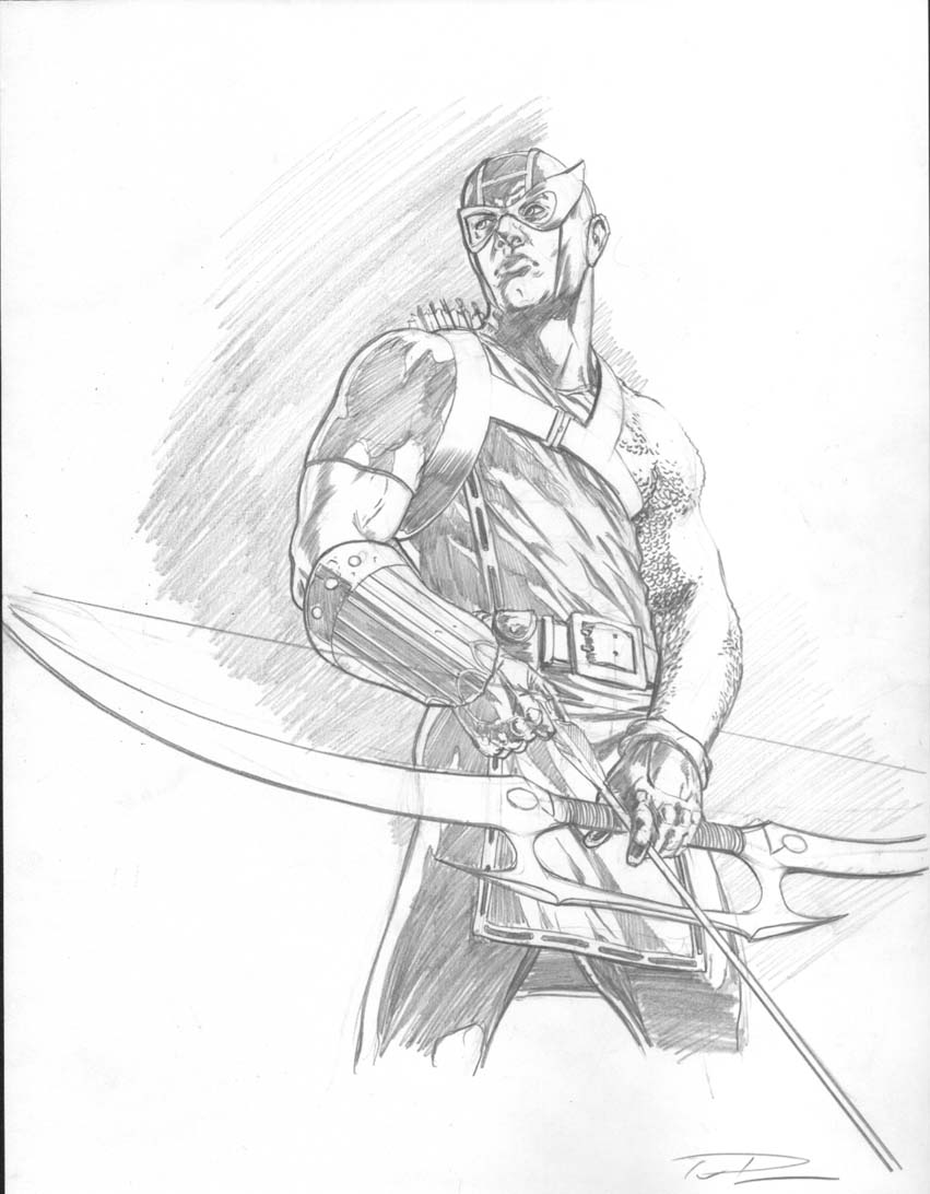 Hawkeye Sketch At Paintingvalley.com 