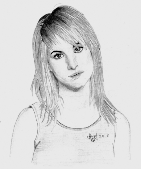 457x550 Portrait Of Hayley Williams By Cittiepoo 4 U On Stars Portraits - Hayley Williams Sketch