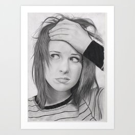 264x264 Hayley Williams Art Prints Society6 - Hayley Williams Sketch