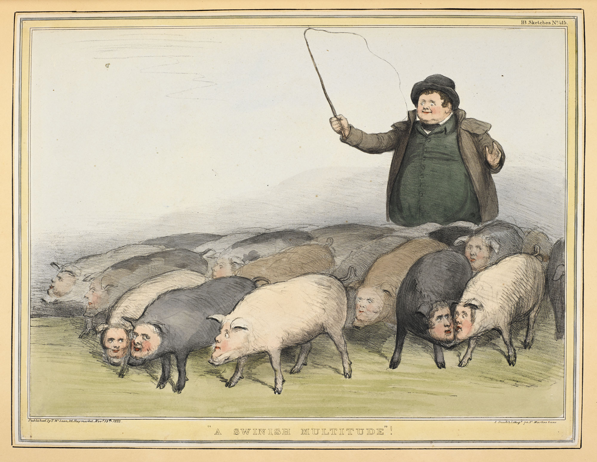 2000x1548 Filejohn Doyle Hb Sketch 415 A Swinish Multitude.jpg - Hb Sketch