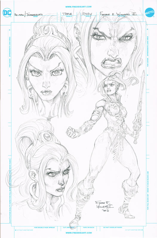526x800 Heman Thundercats Original Art Freddie E. Williams Ii - He Man Sketch
