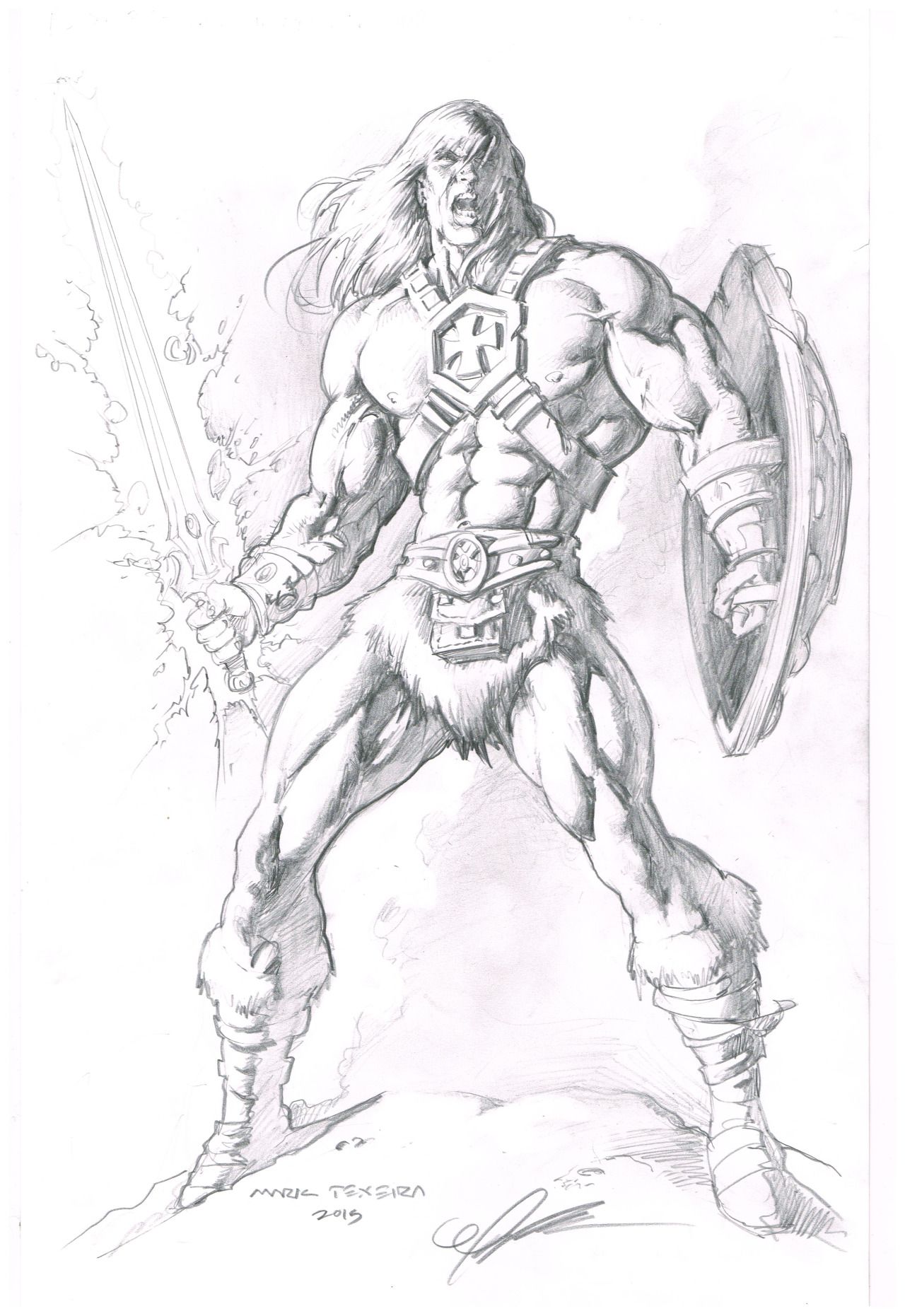 1280x1861 All New He Man Motu Art - He Man Sketch