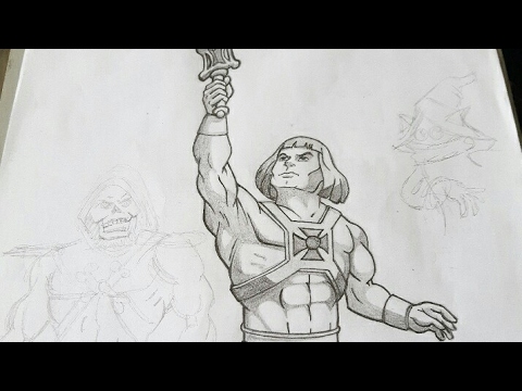 480x360 He Man Drawing Pencil 2 - He Man Sketch