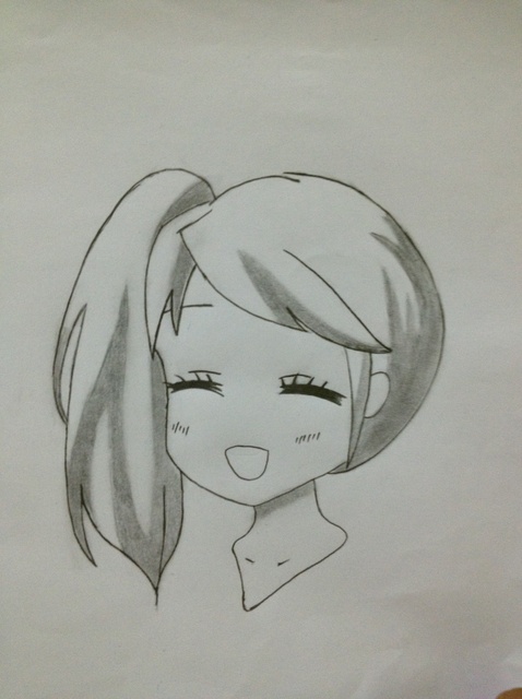 478x640 How To Draw A Girl (Head) - Head Sketch