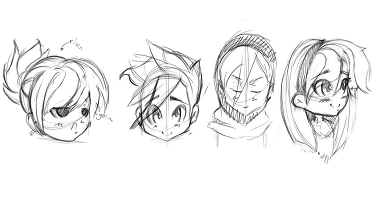 750x422 Free Chibi Art Amp Drawing Tutorials For All Skill Levels - Head Sketch Tutorial