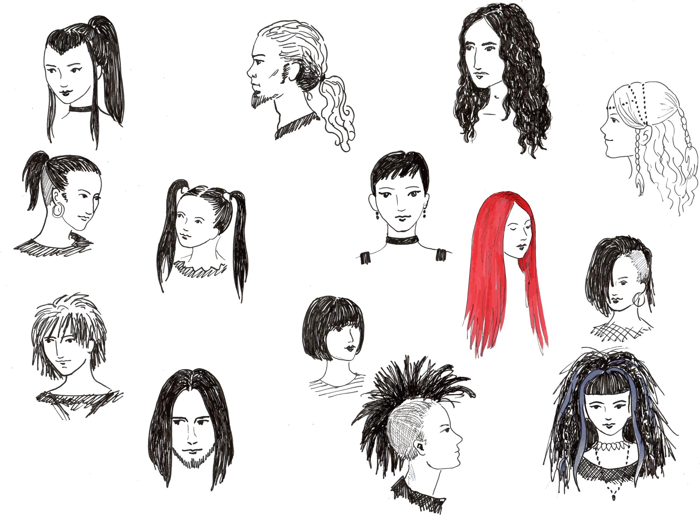 2337x1749 Head Sketches Icons Png - Head Sketches