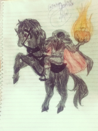 320x427 I Did The Headless Horseman Tutorial Of Xxanjuxx It Was Easy But - Headless Horseman Sketch
