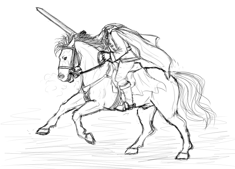 750x540 The Headless Horseman - Headless Horseman Sketch