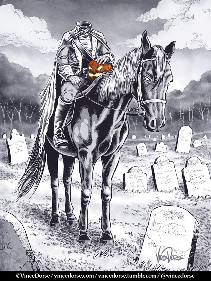 675x900 The Headless Horseman My Mangastudio Process - Headless Horseman Sketch