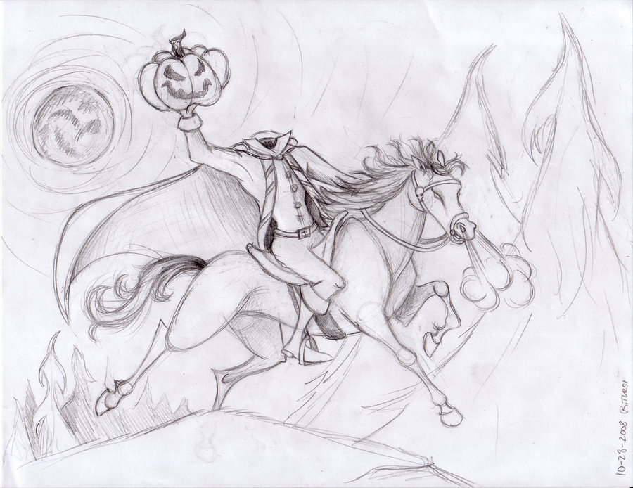 Headless Horseman Sketch at Explore collection of