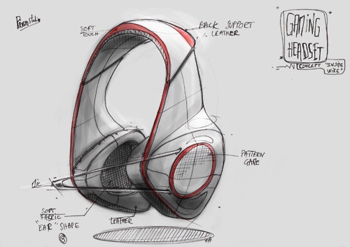 500x353 345 Best Design Images Product Design Sketching - Headphone Design Sketch