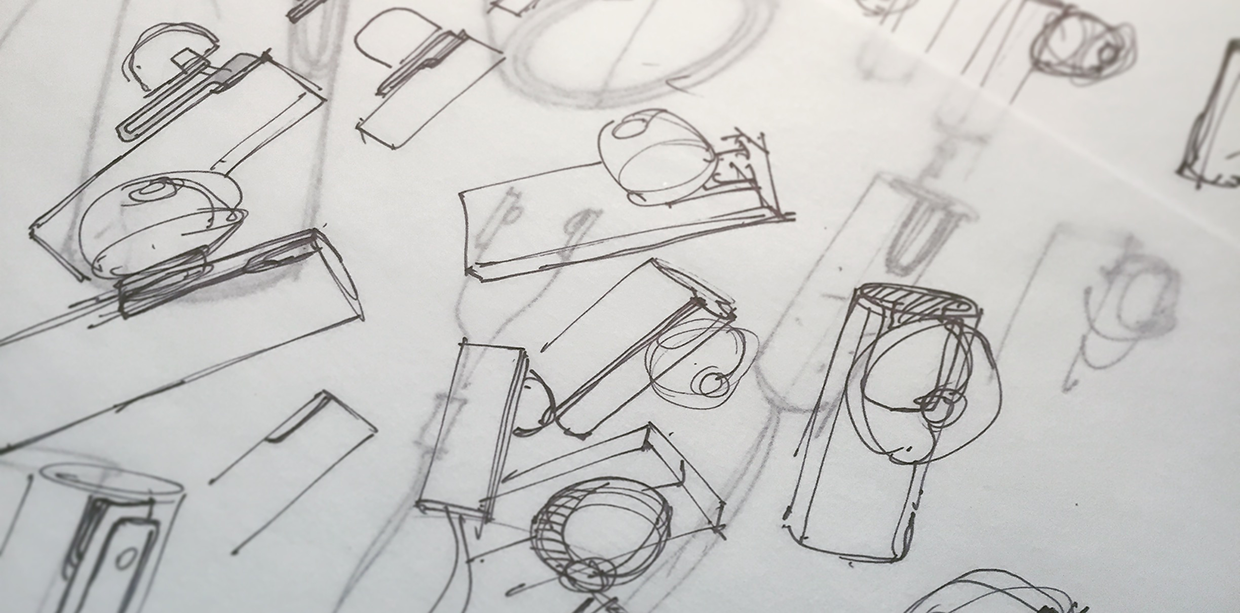 1240x613 Auxiliary Earbuds Amp Headphone Concept - Headphone Design Sketch