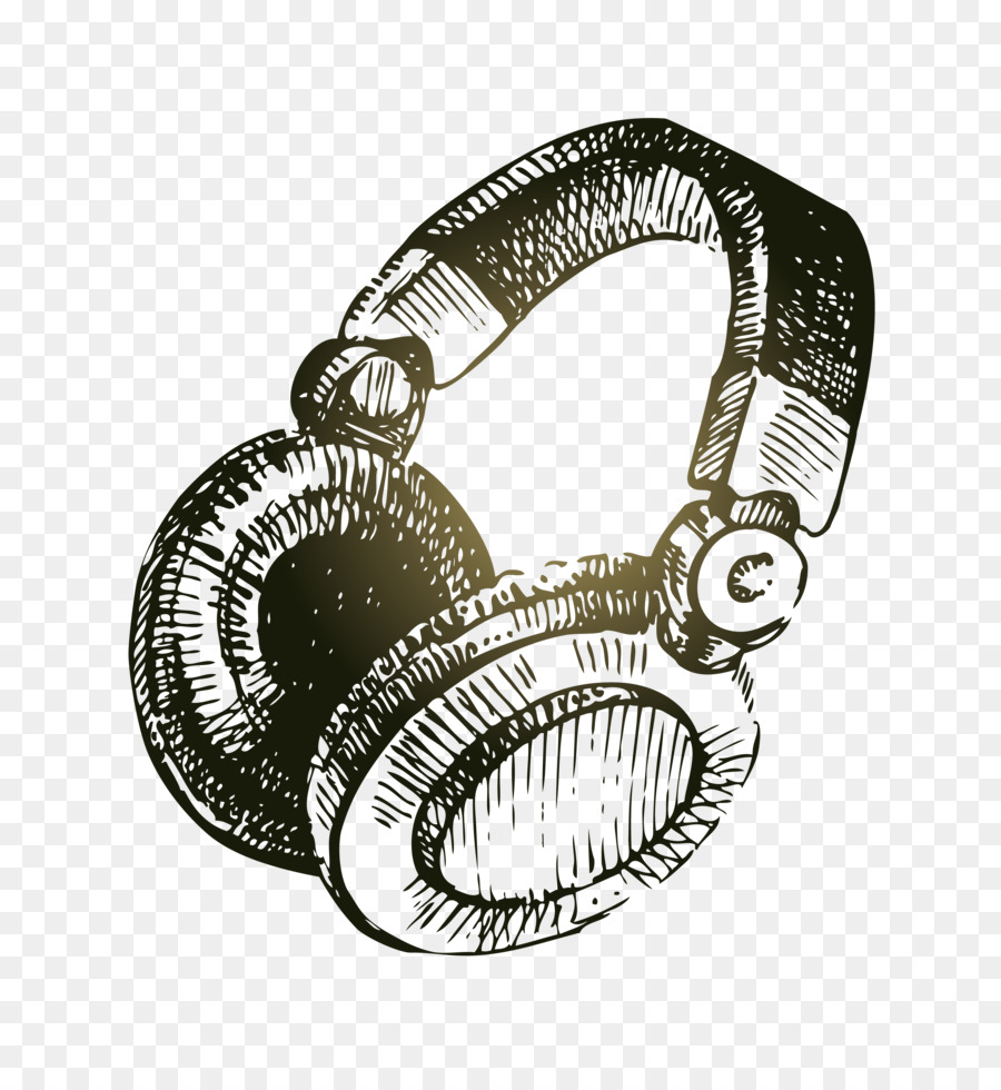 900x980 Drawing Royalty Free Stock Illustration Illustration - Headphones Sketch