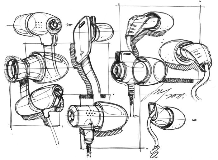 700x512 Drawn Headphones Sketched - Headphones Sketch