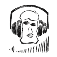 190x190 Music Head Headphones Sketch By Carldoesmusic Spreadshirt - Headphones Sketch