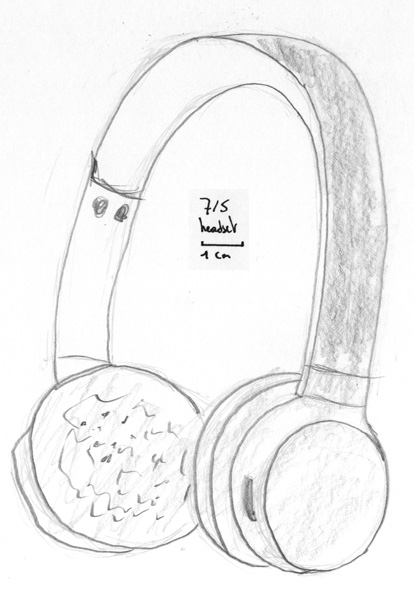 Headset Sketch at PaintingValley.com | Explore collection of Headset Sketch