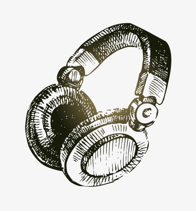 650x701 Sketch Headphones, Sketch Vector, Headphones Vector, Headset Png - Headset Sketch
