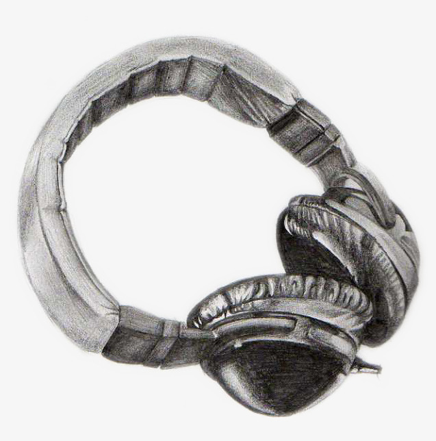 637x644 Sketch Of Headphones To Pull Material Free, Headset, Music, Sketch - Headset Sketch