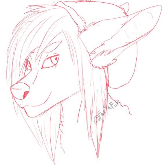 570x570 Digital Furry Headshot Sketch Commissions Etsy - Headshot Sketch