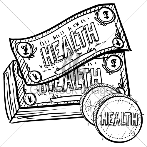 500x500 Health Care Costs Sketch Gl Stock Images - Health Sketch