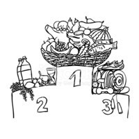 200x200 Healthy Food Vector Sketch Stock Vectors - Healthy Food Sketch