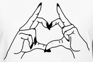 190x127 Heart Hands By Srrk Spreadshirt - Heart Hands Sketch