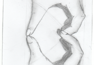 300x210 Heart In Hand Drawing Images Realistic Heart In Hand Drawing Of A - Heart Hands Sketch