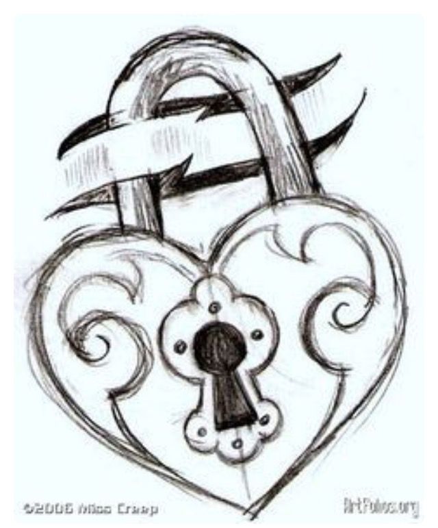 Heart Locket Sketch at Explore collection of Heart
