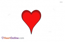 209x136 Printable Heart Outline Drawings, Wallpapers - Heart Outline Sketch