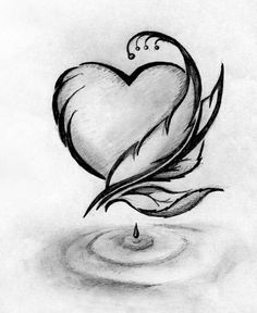 236x288 Drawn Hearts Beautiful Heart - Heart Pencil Sketch
