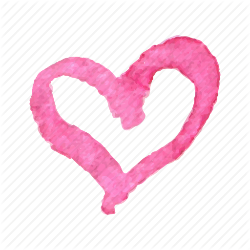 512x512 Doodle, Hand Drawn, Heart, Love, Sketch, Valentine, Watercolor Icon - Heart Sketch