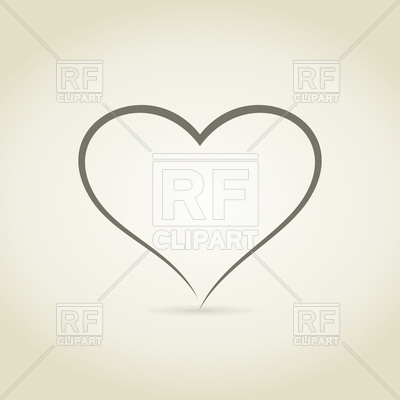 400x400 Heart Sketch Vector Image Vector Artwork Of Icons And Emblems - Heart Sketch Images